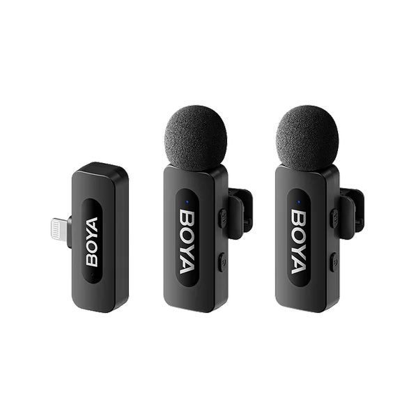 BY-V2 Ultracompact 2.4GHz Wireless Microphone System (DUAL iOS )