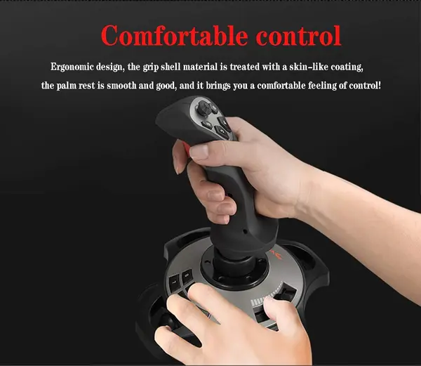 PXN Flight simulator controls 2113 pc flight joystick controls with Vibration Function and Throttle Controls Wired Flight Stick for PC Windows XP/VISTA/7/8/10/Computer/Laptop(PC only)