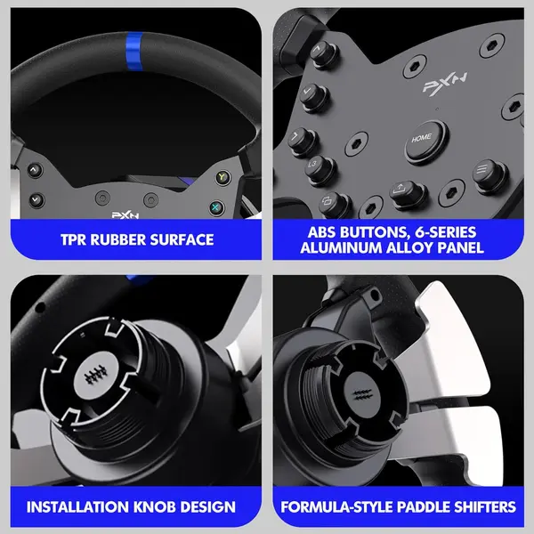 PXN V99 Force Feedback Racing Wheel – 270°/ 900° with Shifter for PS5, PS4, XBOX & PC