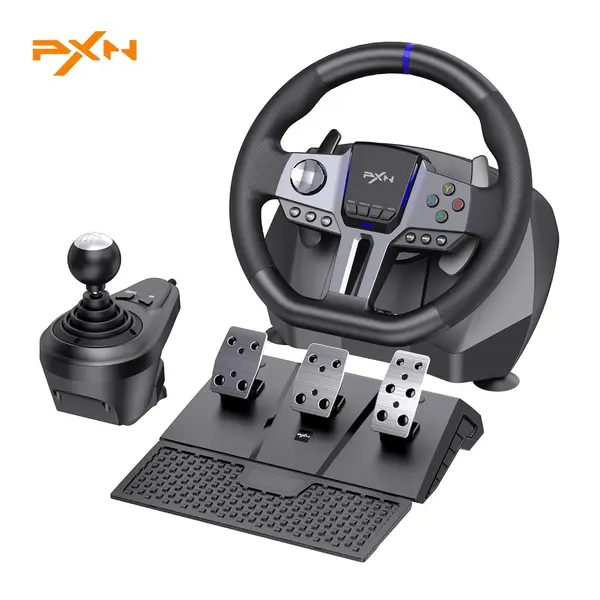 PXN-V9 GEN2 900 & 270 DEGREE RACING WHEEL WITH PEDALS / SHIFTER 