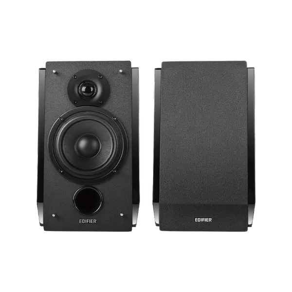 Edifier R1850DB – Active Bookshelf Speakers 2.0 Studio Monitor with Bluetooth 5.0, Optical, Coaxial, RCA Inputs, Subwoofer Output, Remote Control (Black)
