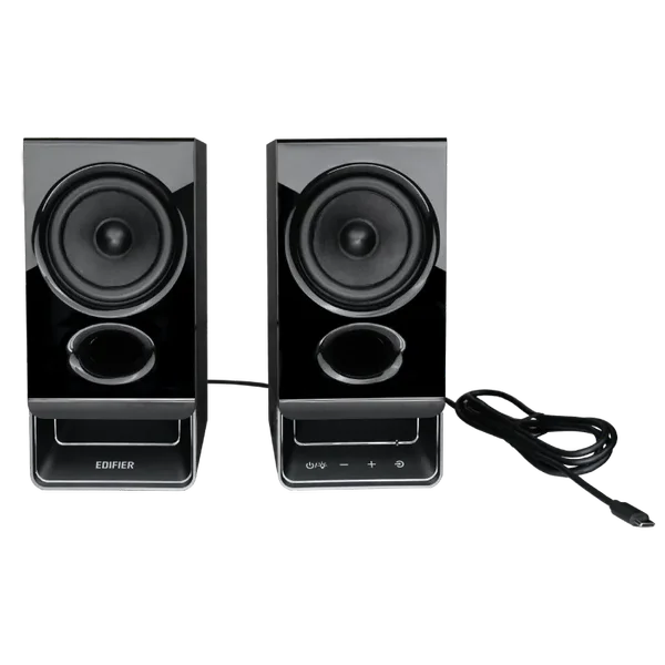 Edifier R20BT – Compact Bluetooth Speaker 2.0 Active Bookshelf Speakers, USB Audio, Dual RCA, Remote Control, Desktop PC Speakers (Black)