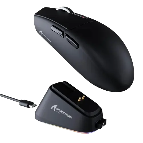 ATTACK SHARK G3PRO Tri-mode Wireless Gaming Mouse with Charge Dock 25000 DPI Ultra Lightweight