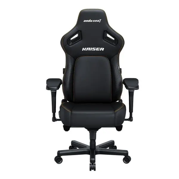 AndaSeat Kaiser 4 XL Gaming Chair with 6D Armrests – Elegant Black