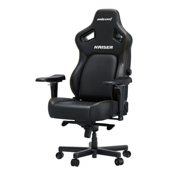 AndaSeat Kaiser 4 XL Gaming Chair with 6D Armrests – Elegant Black