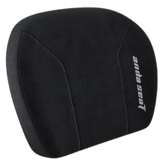 AndaSeat Memory Lumbar Pillow L (Black Fabric) Ergonomic Back Support Cushion