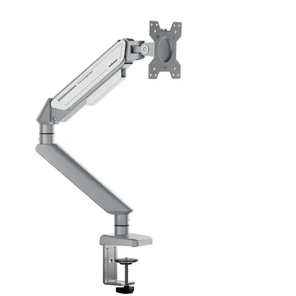 Anda Seat Stealth II Ergonomic Single Monitor Arm Silver White 