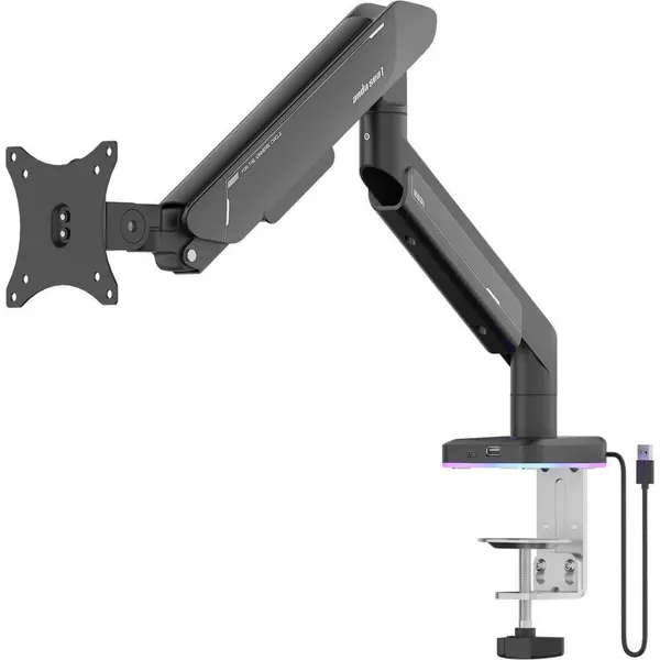 AndaSeat Stealth Pro II RGB Ergonomic Single Monitor Arm