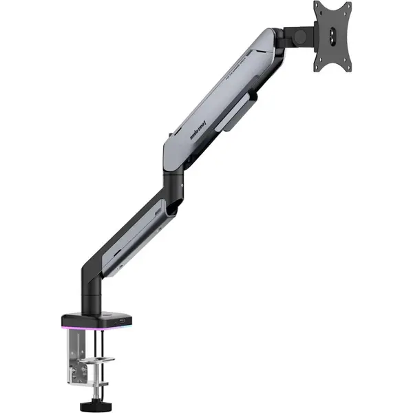 AndaSeat STEALTH PRO II Monitor Arm (Black & Titanium) – Premium Ergonomic Desk Mount