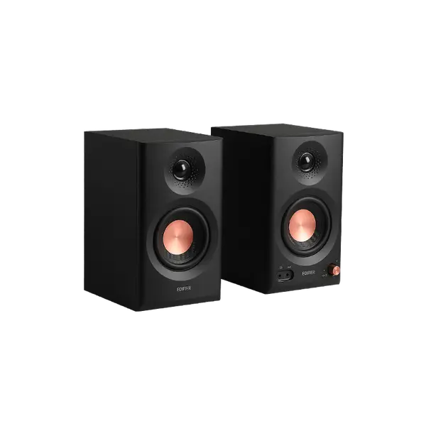 Edifier MR3 Powered Studio Monitor Speakers, Hi-Res Audio Certified Bluetooth V5.4 Active Bookshelf Loudspeakers, 2.0 Computer Speaker with Headphone Output RCA AUX Balanced TRS Input (Pair)