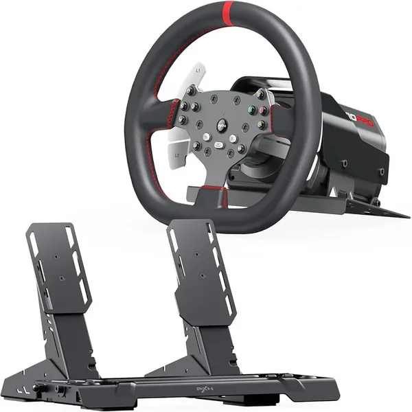 PXN V10 Ultra Racing Steering Wheel, 3.2Nm Direct Drive Servo Motor, Detachable 270mm Wheel Rim, PC PS4 Xbox One Xbox Series X|S