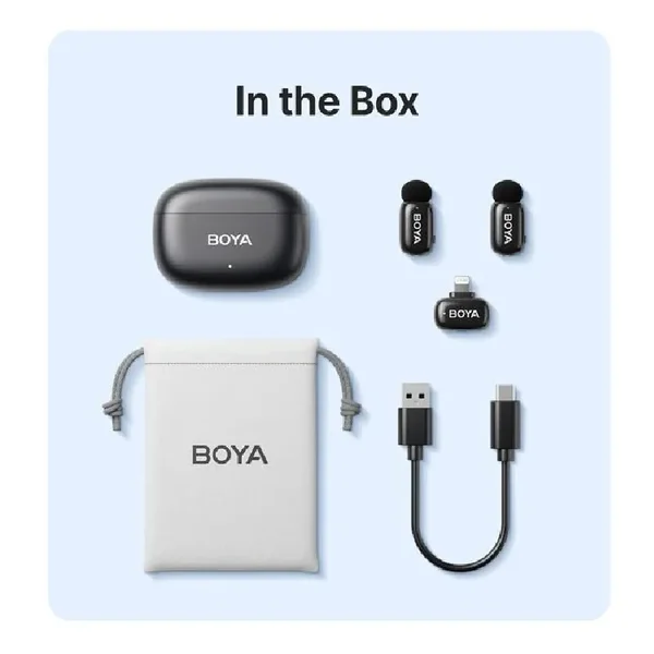 BOYA MINI 15 (FOR iOS ONLY) DUAL WIRELESS MICROPHONE