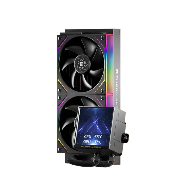 Thermalright TR 240 Peerless Vision LCD ARGB Black 240mm AIO Liquid CPU Cooler