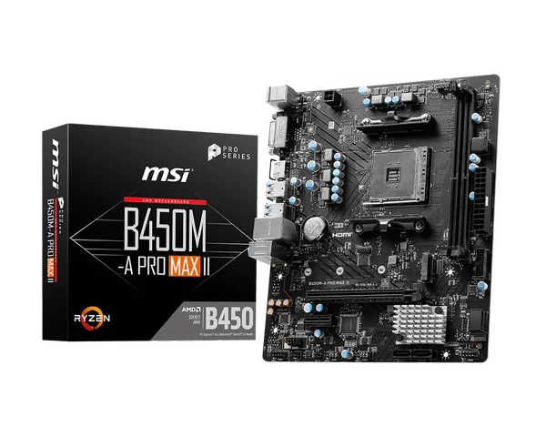 MSI B450M-A PRO MAX II AM4 Micro-ATX Motherboard – Price in Pakistan