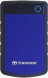 Transcend StoreJet 25H3B 4TB USB 3.1 Gen 1 Rugged Portable Hard Drive - Blue