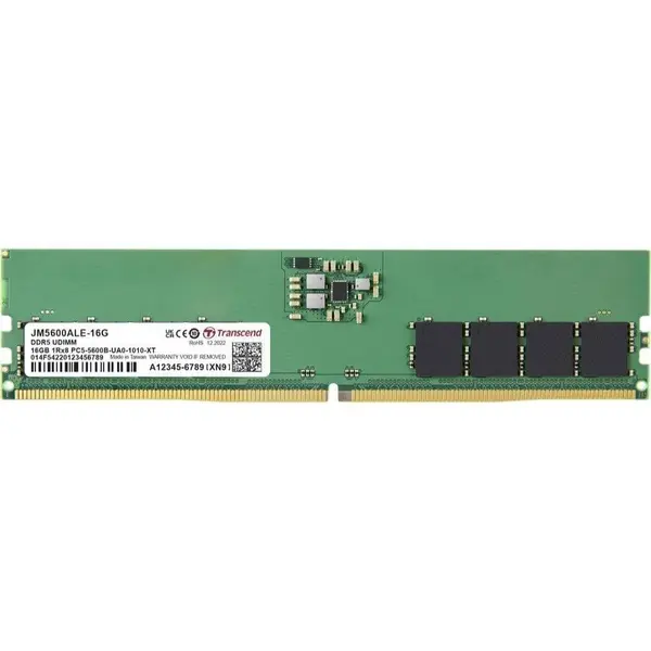 Transcend 16GB 5600MHz Desktop DDR5 RAM – High-Speed Memory for Gaming & Multitasking