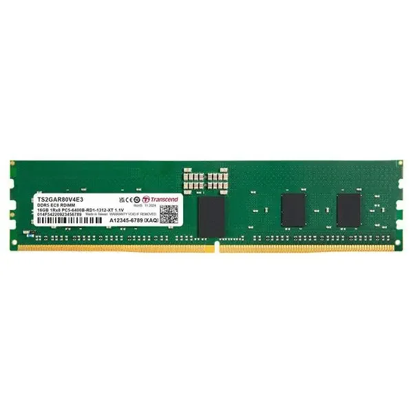 Transcend 16GB 6400MHz Desktop DDR5 RAM – High-Speed Memory for Gaming & Performance PCs