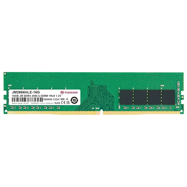 Transcend 16GB 2666MHz Desktop DDR4 RAM – Reliable Performance for PCs