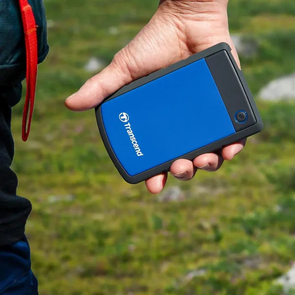 Transcend StoreJet 25H3B 4TB USB 3.1 Gen 1 Rugged Portable Hard Drive - Blue