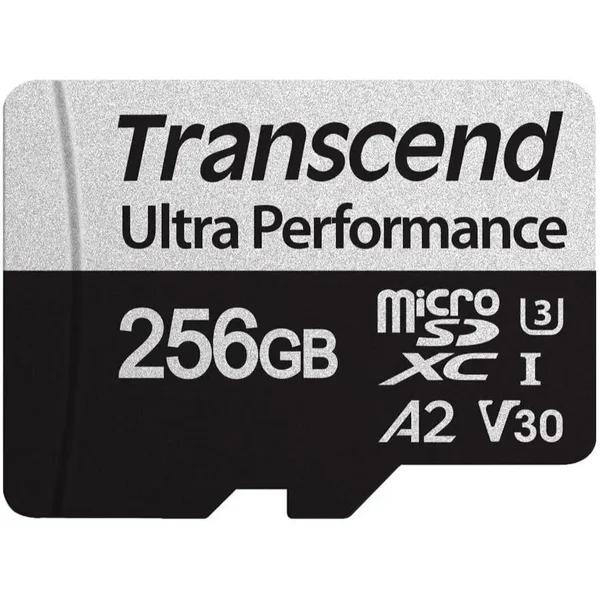 Transcend 256GB microSD 340S Memory Card – High-Speed UHS-I Storage