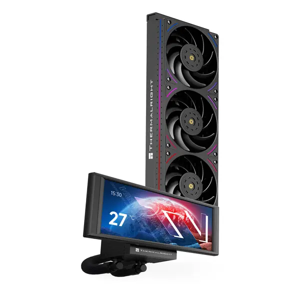 Thermalright TR 360 Trofeo Vision LCD ARGB Black 360mm Liquid CPU Cooler – Ultimate Cooling & Stunning LCD Display