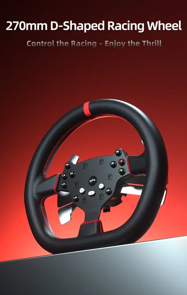 PXN-V10 PRO DIRECT DRIVE RACING WHEEL WITH 3 - PEDALS ,NO SHIFTER 