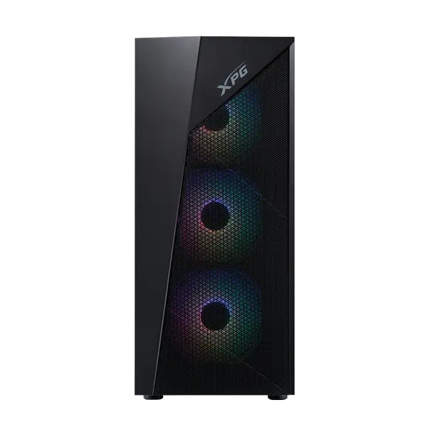 XPG LANDER 500 Mid Tower Gaming Case, 4 ARGB Fans Pre-Installed Black
