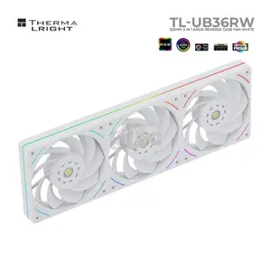 Thermalright TL-UB36R 360mm Single-Frame PC Cooling Reverse Case Fans - PWM 2150 RPM Speed, ARGB Lighting, High Airflow, Single Modular Cable, for Chassis ＆ Liquid Cooler 