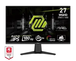 MSI MAG 275QF, 27″ 2K (2560×1440) WQHD 180Hz 0.5ms, Rapid IPS Gaming Monitor