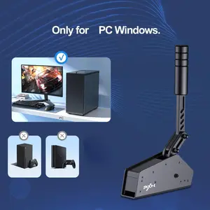PXN USB PC Handbrake, HB S 16Bit Hall Sensor Linear Sim Handbrake for Racing Games Compatible with V3 V900 V9 V10 V12 G27 G29 G920 T500 T300 Applicable to Assett