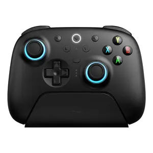 8BitDo Ultimate 2 Wireless Controller for Windows PC, Apple, Steam & Android, TMR Joysticks, Hall/Tactile Triggers, Motion Control, RGB Fire Ring, 1000Hz Polling Rate - Black