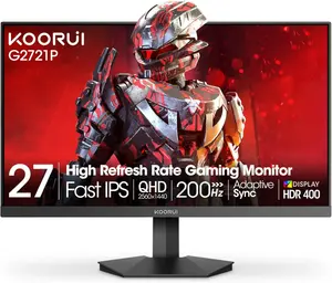 KOORUI S2721PM 27" QHD Mini LED Gaming Monitor – 200Hz, 1ms IPS, HDR1000, Height Adjustable