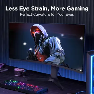 KOORUI 34E6UC 34" WQHD Curved 165Hz 1ms Curved 1000R, 100% SRGB, 90% DCI-P3, HDR 400 , FreeSync/G-Sync Technology, 2x HDMI 2.0 / 1x DP 1.4, Height adjustable Ultrawide Gaming Monitor