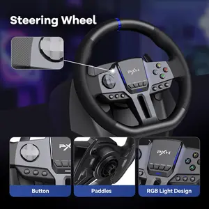 PXN-V9 GEN2 900 & 270 DEGREE RACING WHEEL WITH PEDALS / SHIFTER 