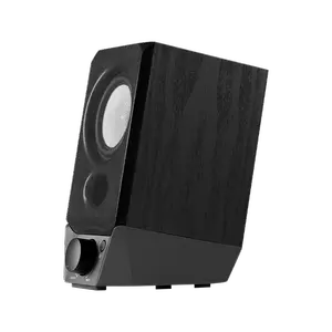 Edifier R19BT 2.0 PC Speaker System with Wooden Cabinet, Bluetooth 5.3, Full Stereo Sound, Strong Bass, Volume Control, 3.5mm Input/USB-A Sound Card for Computer/TV/Smartphone/Tablet - Black