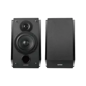 Edifier R1850DB – Active Bookshelf Speakers 2.0 Studio Monitor with Bluetooth 5.0, Optical, Coaxial, RCA Inputs, Subwoofer Output, Remote Control (Black)