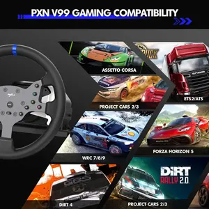 PXN V99 Force Feedback Racing Wheel – 270°/ 900° with Shifter for PS5, PS4, XBOX & PC