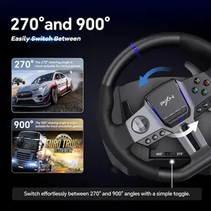 PXN-V9 GEN2 900 & 270 DEGREE RACING WHEEL WITH PEDALS / SHIFTER 