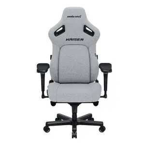 AndaSeat Kaiser 4 V2 L Gaming Chair with 6D Armrest – Ash Grey Fabric