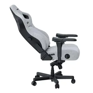 AndaSeat Kaiser 4 V2 L Gaming Chair with 6D Armrest – Ash Grey Fabric