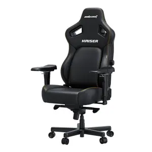 AndaSeat Kaiser 4 XL Gaming Chair with 6D Armrests – Elegant Black