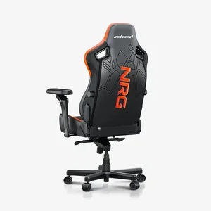 AndaSeat Kaiser 4 XL NRG Orange Edition Gaming Chair – X-Large Ergonomic Chair with ArteDiPelle Synthetic Leather, 5D Armrests & Class-4 Gas Lift