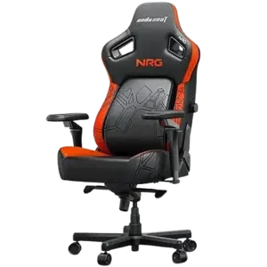 AndaSeat Kaiser 4 XL NRG Orange Edition Gaming Chair – X-Large Ergonomic Chair with ArteDiPelle Synthetic Leather, 5D Armrests & Class-4 Gas Lift