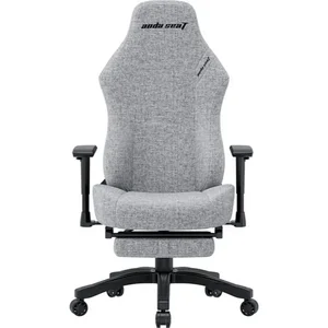 AndaSeat Luna Pro Gaming Chair with Footrest (Grey Fabric)
