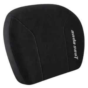 AndaSeat Memory Lumbar Pillow L (Black Fabric) Ergonomic Back Support Cushion