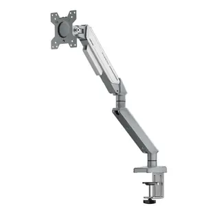Anda Seat Stealth II Ergonomic Single Monitor Arm Silver White 