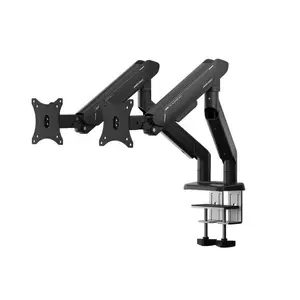 AndaSeat Stealth Pro II Duo Black Dual Monitor Arm | Ergonomic Desk Mount