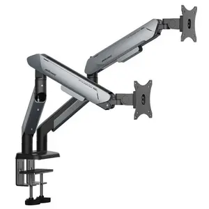 AndaSeat Stealth Pro II Duo Monitor Arm (Black & Titanium) | Dual Monitor Mount