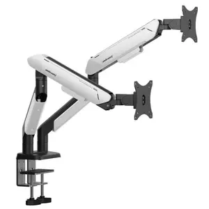 AndaSeat Stealth Pro II Duo Dual Monitor Arm Black & White | Ergonomic Desk Mount