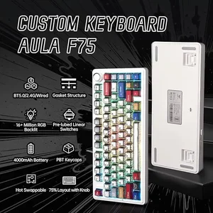 AULA F75 Wireless Mechanical Gaming Keyboard RGB Hot-Swappable 75% (Comic)